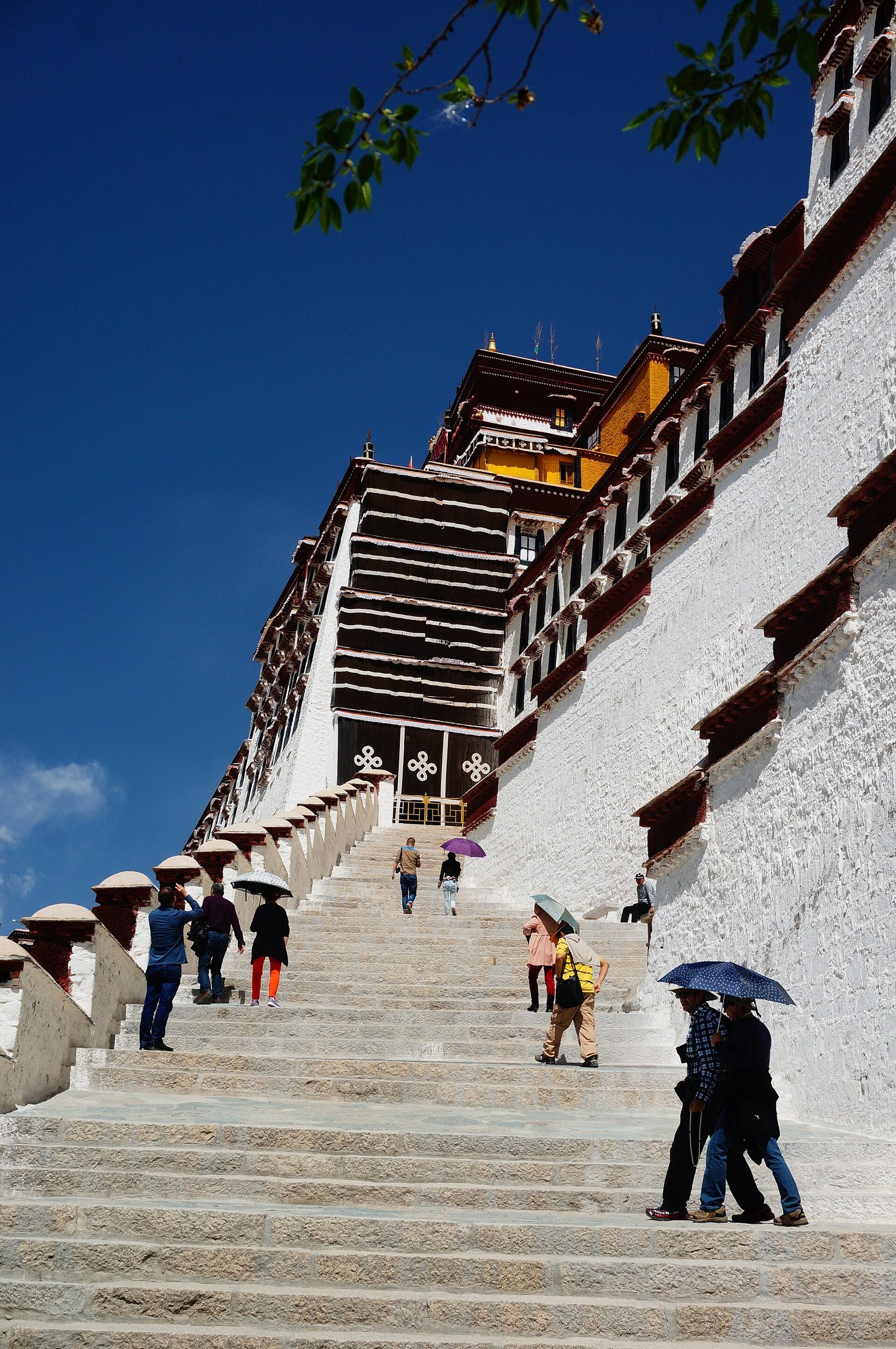 Potala Palace stairs.