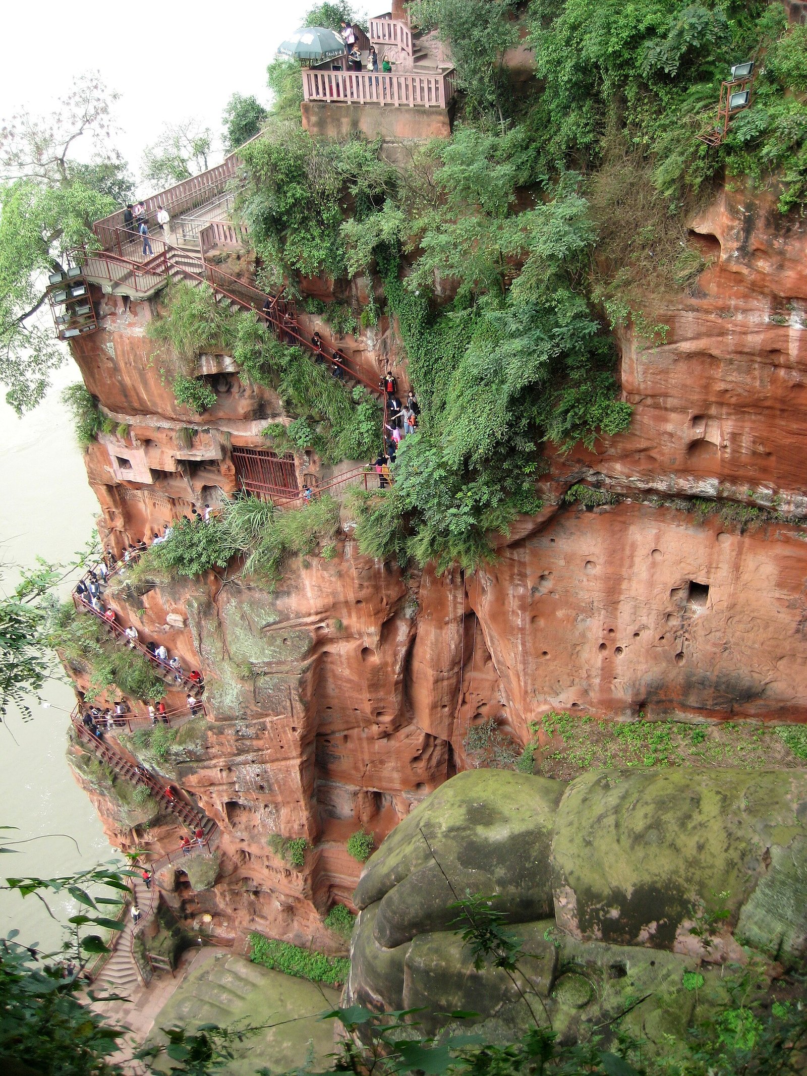 Leshan Buddha stairs.