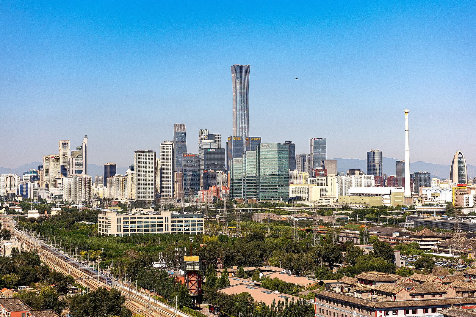 Beijing skyline.