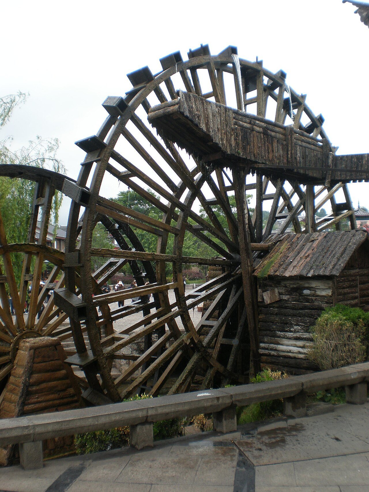 Lijiang water wheels.