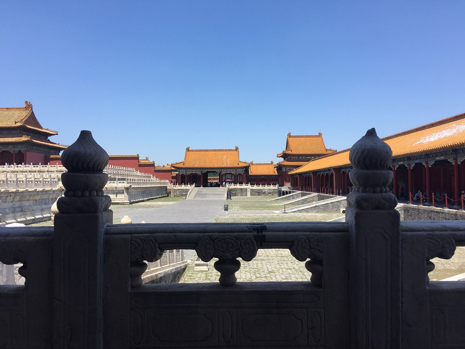 Forbidden City courtyard.